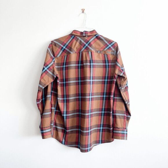 Oakley Mens Flannel Shirt Button Down Long Sleeve Plaid Multicolour Small - Picture 2 of 9